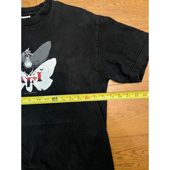 Rare AFI Sing The Sorrow Butterfly Band Tee Cinder Block 2003 Vintage Small - Picture 6 of 9